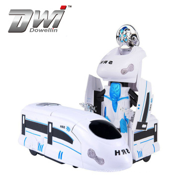 Dowellin 2 In 1 Electric Transformation Train Robot with Music